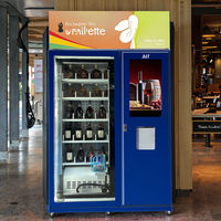 Distributeur automatique de vin grande capacité AIT avec écran tactile 22 pouces, refroidissement par compresseur, service 24h/24, déplacement latéral sur axe XY