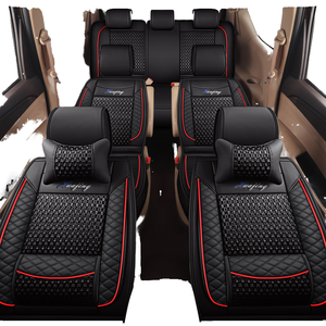 Juego de fundas de asiento de coche de cuero de calidad de lujo, accesorio Interior cómodo para furgoneta MPV de 7 <span class=keywords><strong>plazas</strong></span> totalmente Universal para <span class=keywords><strong>Mercedes</strong></span> Benz - Product Image 4