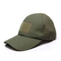 Casquette de baseball réglable en camouflage, casquette tactique en maille avec patch camouflage