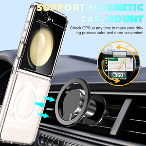 2025 transparente claro duro moda teléfono cubierta para <span class=keywords><strong>Z</strong></span> <span class=keywords><strong>Flip</strong></span> 7 nueva funda magnética a prueba de golpes <span class=keywords><strong>Z</strong></span> <span class=keywords><strong>4</strong></span> 5 6 7 Funda - Product Image 6