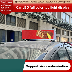 Direct Factory Delivery White With Taxi <b>Sign</b> New Design Taxi Roof Light Full Color Taxi Top <b>Led</b> Electronic Display Screen - Product Image 2
