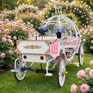 Special Transportation <b>White</b> 4 Wheel Royal <b>Pumpkin</b> Horse Carriage Wedding <b>Pumpkin</b> Horse Carriage Wedding - Product Image 1