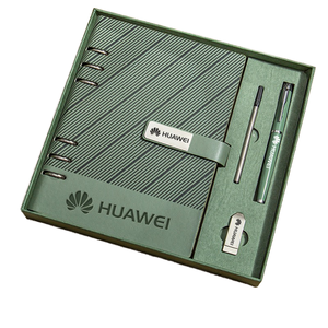 Promotional Corporate Gifts Set With Pen U Disk Custom Office Business Gift Box Set A5 Loose-Leaf Notebook Gift Sets