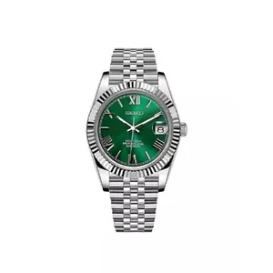 Nouvelle montre mécanique sportive avec cadran romain, design vert radis, multifonction, bracelet en acier, pour homme, NH35 - Product Image 3