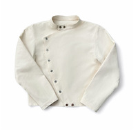 Veste de lutte réversible pour homme, classique et personnalisée, 100 % coton sergé, style streetwear, hiver, écologique, avec boutons et design court