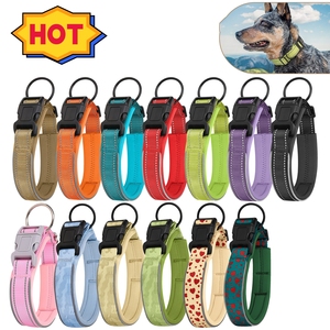 나일론 웨빙 애완 동물 개 목걸이 반사 훈련 개 목걸이 - Product Image 6