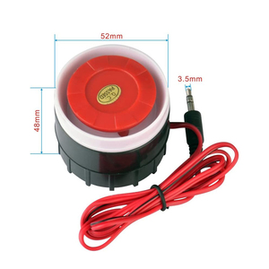Sirène piézoélectrique ABS blanche de petite taille 12V CC, 110dB, sirène d'alarme de voiture, alarme piézoélectrique <span class=keywords><strong>12</strong></span> <span class=keywords><strong>volts</strong></span>, vente en usine - Product Image 6