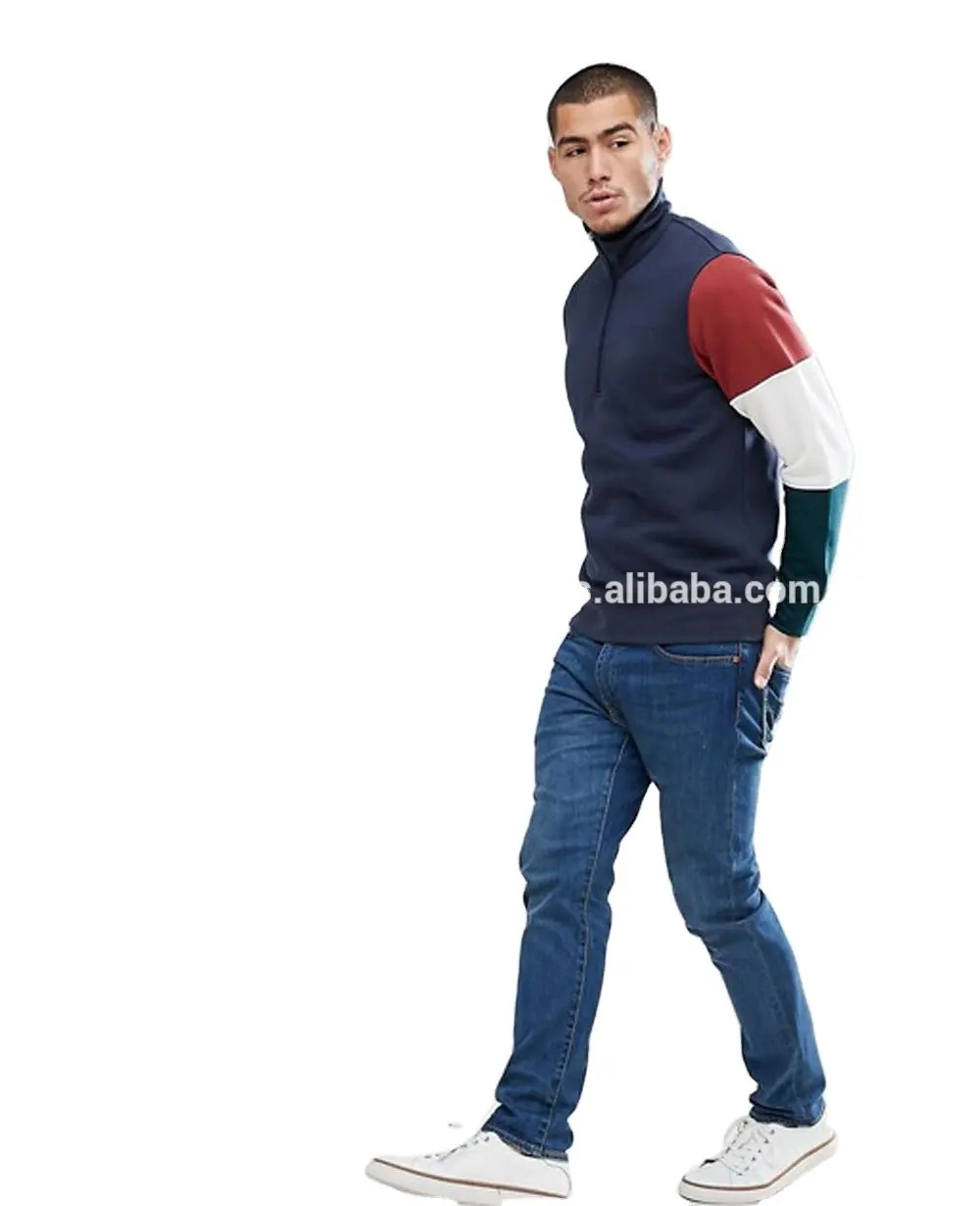 New Bulk Wholesale High Quality Cheap Price Men's Pullover Oversize Custom Sweatshirts Blank with Long line