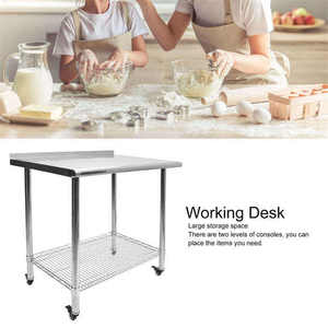 Mesa <span class=keywords><strong>de</strong></span> Trabajo Comercial <span class=keywords><strong>de</strong></span> Acero Inoxidable, Equipo Profesional <span class=keywords><strong>de</strong></span> Cocina, Mesa <span class=keywords><strong>de</strong></span> Preparación <span class=keywords><strong>de</strong></span> Alimentos para <span class=keywords><strong>Restaurante</strong></span>, Estación <span class=keywords><strong>de</strong></span> <span class=keywords><strong>Servicio</strong></span> - Product Image 2