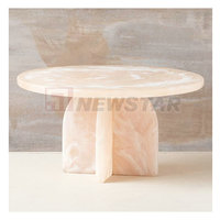 Table basse ovale en marbre vert massif, table basse moderne en marbre vert onyx