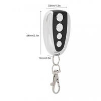Control Remoto Inalámbrico 433.92 con Código Clonable para Garaje