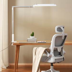 Lámpara de Escritorio LED Moderna con Abrazadera, Ajustable Omnidireccional, 3 Modos de Color, Inalámbrica, Entrada de 5V, Cuidado de la Vista, Simple, para Sala de Lectura, con Batería - Product Image 2