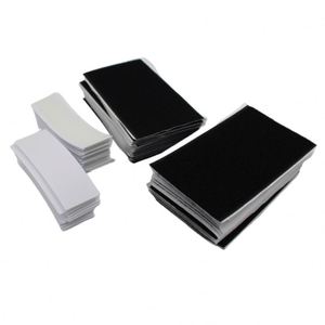 Fillet Velcroes Back Glue Self-<b>adhesive</b> Rough Surface <b>Hook</b> Surface Black White Rectangular Slice Wall Sticker <b>Adhesive</b> Buckle - Product Image 2