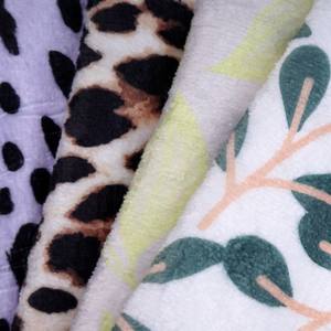 Impresión digital Squish tela Minky de doble cara tela de franela de poliéster liso de alta calidad para Manta - Product Image 6