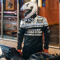 Pour Duhan été Style rétro maille respirant Anti-chute veste pour hommes femmes étanche Auto et moto course pour Motocross