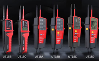 Multimeter Digital UNT-T UT18C & UT18D, Penguji Tegangan & Detektor Probe, Layar LCD, Rentang Otomatis, Meter Tahan Air IP65