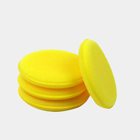 Esun Esponja Aplicadora de Cera Ultra Suave para Detallado Automotriz, Almohadillas Amarillas Premium de Alta Absorción de Agua para Accesorios de Coche