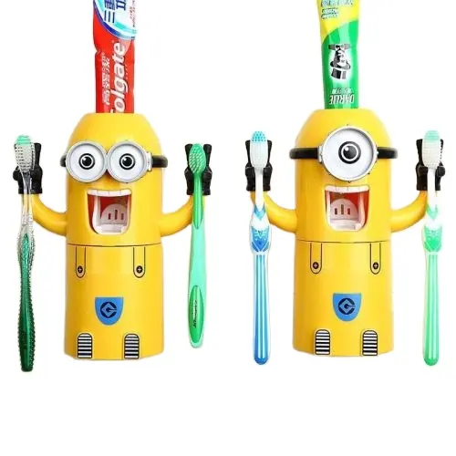Porte-dentifrice en plastique, pour salle de bains, pour enfants et adultes