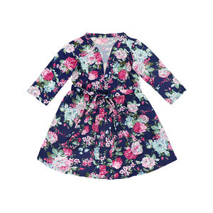 Batas Largas de Seda Láctea <span class=keywords><strong>con</strong></span> Estampados Personalizados para Mujer, Vestidos Florales de Maternidad, Mantas para Bebé, Envolturas, Set de Diademas, Pijamas para Adulto <span class=keywords><strong>con</strong></span> Cinturón - Product Image 4