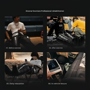 Bottes de récupération pour athlètes, machine de pressothérapie, drainage lymphatique, massage, compression, système de thérapie des membres, bottes de récupération 250 mmHg - Product Image 3