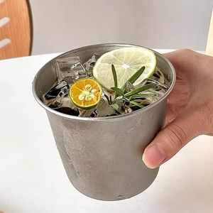 Taza de Café Vintage con Diseño de Copo de Nieve, Estilo Industrial, de Acero Inoxidable 304 de Grado Alimenticio, Gruesa, para Café, Agua y Bebidas Frías - Product Image 3