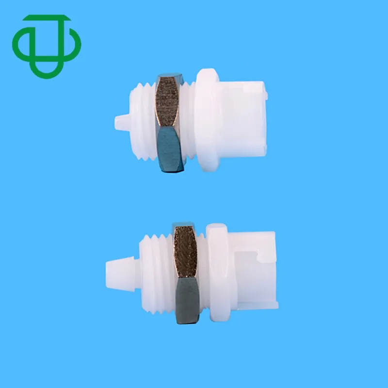 Blanco POM agua aire CPC conector rápido giro rápido desconexión tubo acoplamiento enchufe para 1/16 "1/8" tubo de púas ID