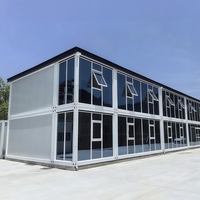 Bâtiment préfabriqué moderne pour bureaux et hôtels, maison modulaire en conteneurs à deux étages