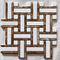 Mosaïque de marbre chinoise de haute qualité en gros pour la décoration murale des salles de bain et cuisines – Projet de carrelage en marbre