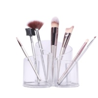 Porta pennelli per trucco in acrilico porta pennelli per cosmetici trasparenti porta pennelli per trucco multiuso