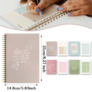 Xoắn ốc ràng buộc Tiếng Anh Kinh Thánh nghiên cứu cầu nguyện Tạp Chí Kinh Thánh Tạp Chí máy tính xách tay cho phụ nữ Kinh Thánh nghiên cứu Tạp Chí cung cấp quà tặng - Product Image 2