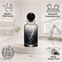 Faible MOQ 200 – Eau de Parfum Personnalisée pour Homme, Boisé Fumé, Flacon en Verre Foncé, Marque Privée