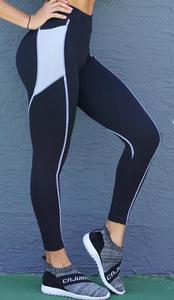 Abbigliamento sportivo da donna pantaloni da allenamento abbigliamento attivo <span class=keywords><strong>Leggins</strong></span> a vita alta - Product Image 5