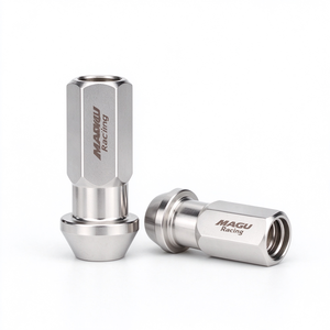 น็อตล้อรถแต่งสำหรับรถแข่ง M12 1.25 M12 1.5 M14*1.5 เหล็กฟอร์จ ขนาด 17 มม. หกเหลี่ยม - Product Image 1