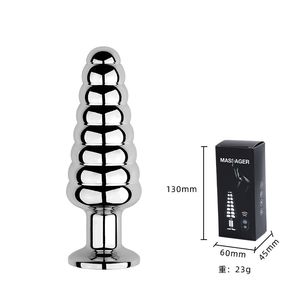 Metall-Vibrations-Analmassagegerät, wiederaufladbar, für Analdilatation, Prostata-Vergrößerung, Masturbationsgerät für Männer und Frauen, Sexspielzeug für Erwachsene - Product Image 4