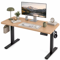 Bureau électrique moderne à hauteur réglable avec double moteur, table de bureau debout