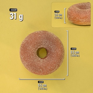 Donut de imitación clásico de chocolate al por mayor con azúcar glas para exhibición en tiendas, accesorios publicitarios DIY y para exhibición en mostradores - Product Image 6