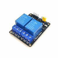 Modul relai 2 saluran baru stok modul relai papan ekspansi relai perlindungan Optocoupler 5V 12V modul relai papan ekspansi