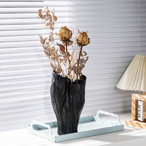 Vase en céramique créatif nordique pour branches <span class=keywords><strong>séchées</strong></span>, motif abstrait noir et blanc, décoration minimaliste pour la maison - Product Image 5