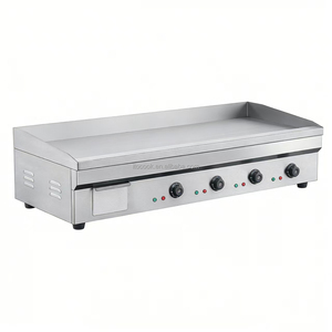 เตาไฟฟ้าแบบตั้งโต๊ะ ราคาโรงงาน แผ่นเรียบเคลือบสารกันติด สำหรับย่างเบอร์เกอร์ <span class=keywords><strong>ไส้กรอก</strong></span> เป็นมิตรกับสิ่งแวดล้อม - Product Image 1