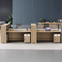 Nouvel ensemble de mobilier de bureau moderne en bois, durable et réglable, avec armoire de classement, bureau informatique et comptoir de bureau design
