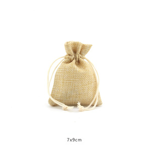 Túi Vải Bố Dây Rút Sợi Đay Mini Túi Quà Tặng Đám Cưới Quà Giáng Sinh Trang Sức Bao Bố - Product Image 2