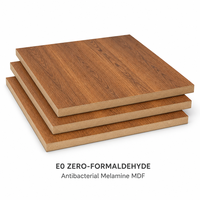 Panneau MDF mélaminé antibactérien sans formaldéhyde E0, panneau écologique pour armoire de chambre et meuble de rangement