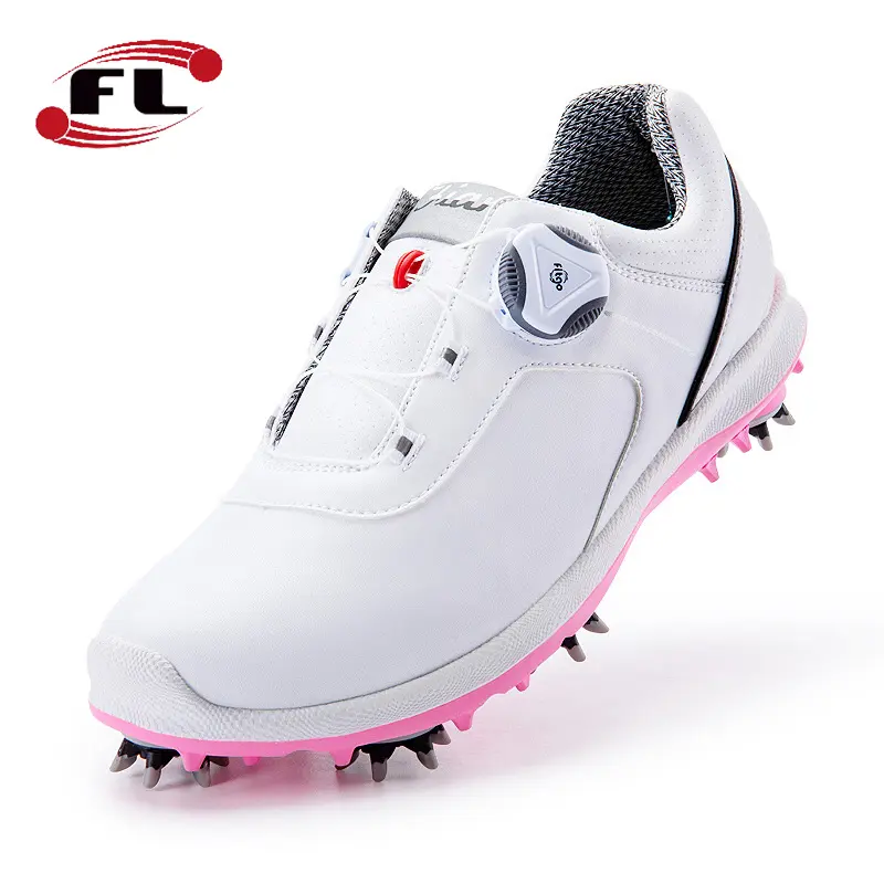 Golfs chuhe Damen wasserdichte Sportschuhe Anti-Side-Slip-Aktivität Nagel schillernde Farbe Golf Damenschuhe