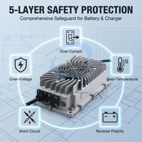Chargeur de batterie lithium-ion 48V 14S certifié CE FCC, boîtier en alliage d'aluminium, chargeur rapide Li-ion 58,8V 10A