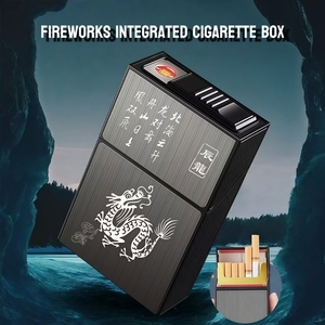 Tùy biến Logo Thuốc Lá Trường hợp với USB sạc nhẹ hơn, Bán Buôn sáng tạo xách tay bền 20-Pack thuốc lá trường hợp - Product Image 3