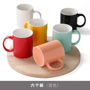 Tazza da caffè in ceramica regalo di vendita calda tazza in ceramica di grandi dimensioni di forma diversa personalizzata