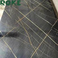 Feuille de marbre de PVC de panneau UV imperméable pour le mur de l'usine de ROKE