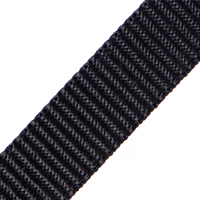 900D sangles de remorquage en nylon robuste noir de 1 pouce pour ceinture de sangle