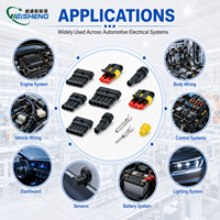 282079-1 282103-1 Amp Araç Elektrik 1 Pinli Dişi Erkek Otomotiv Konnektörü DJ7011-1.5-21