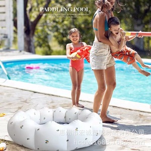 Piscina Inflable de PVC con Forma de Pétalo, 90x25 cm, Piscina Infantil para Exteriores, Piscina de Plástico Grueso para Bebés - Product Image 2